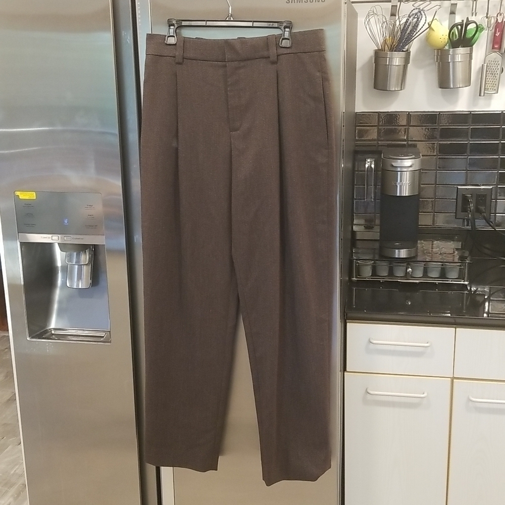 💕ALC💕 Pleated Trouser Pants ~ Brown 8 NWOT